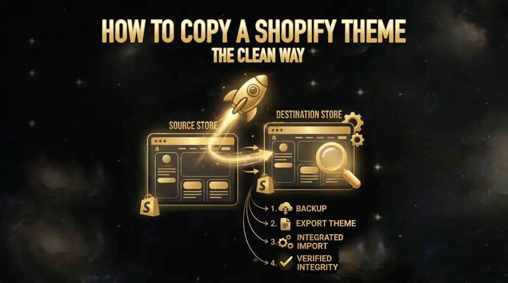 Thumbnail for How to Copy a Shopify Store Theme: The Clean Migration Guide