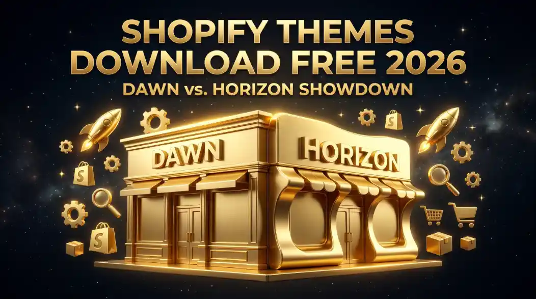 Thumbnail for Shopify Themes Download Free 2026: The Dawn vs. Horizon Showdown