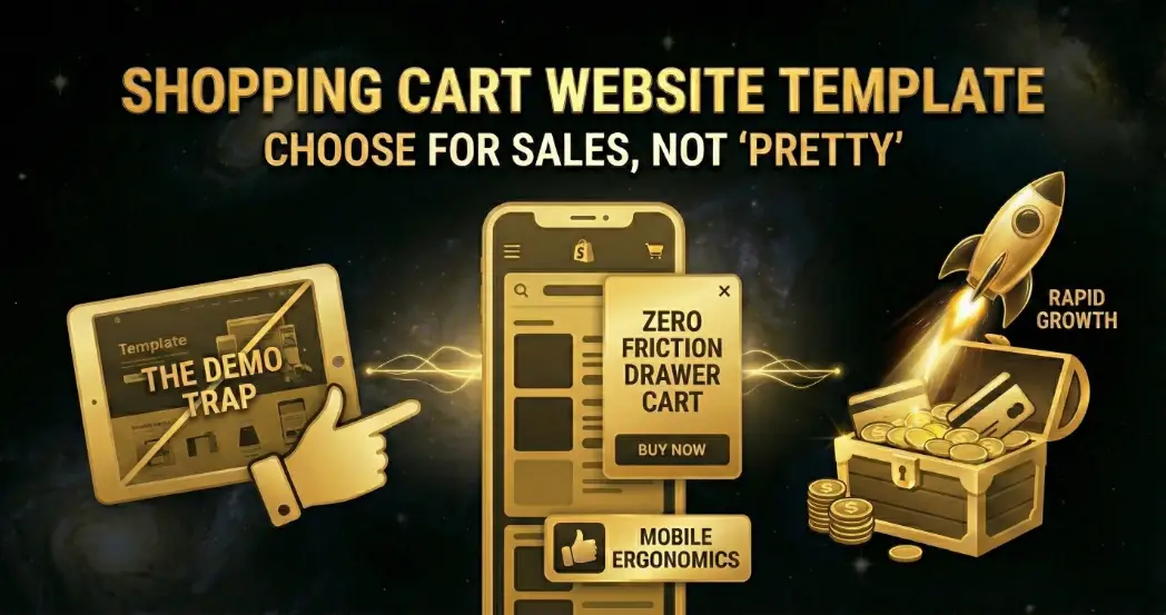 Thumbnail for Shopping Cart Website Template: How to Choose One That Actually Sells