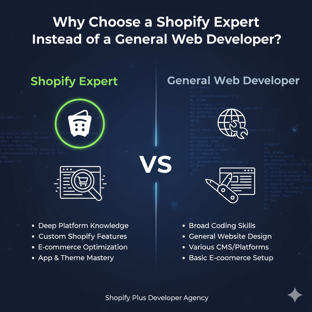 Why Choose a Shopify Expert Instead of a General Web Developer?